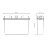 Domus Lighting Lighting Domus EXIT-WPBOX - Weatherproof Surface Mounted Exit Sign Housing Box IP65 Lights-For-You 66102